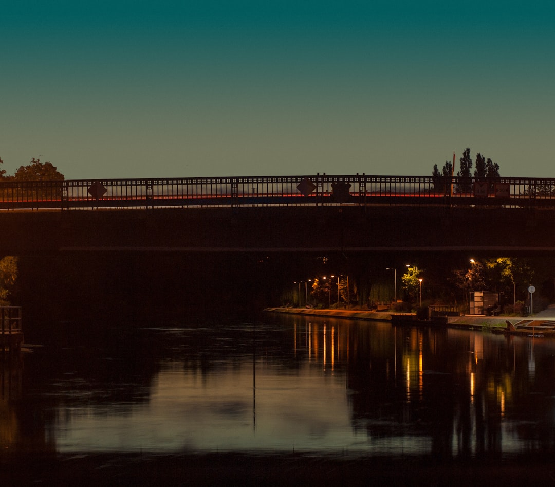 a bridge over a body of water